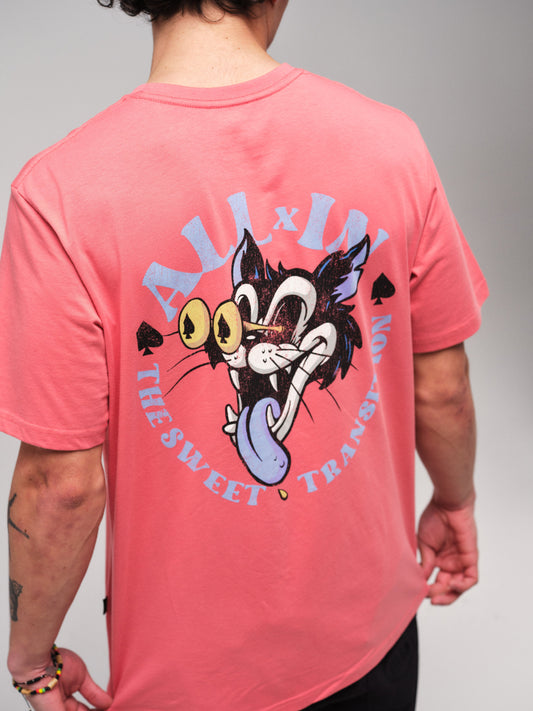 Camiseta - Bad Cat - Tea Rose L