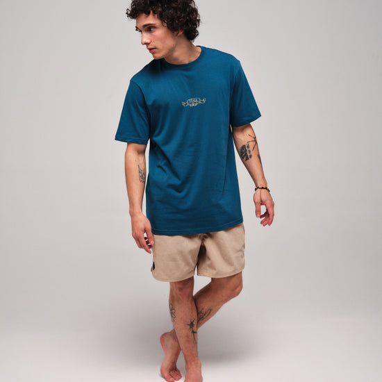 Camiseta - Compostella - Azul Coral L