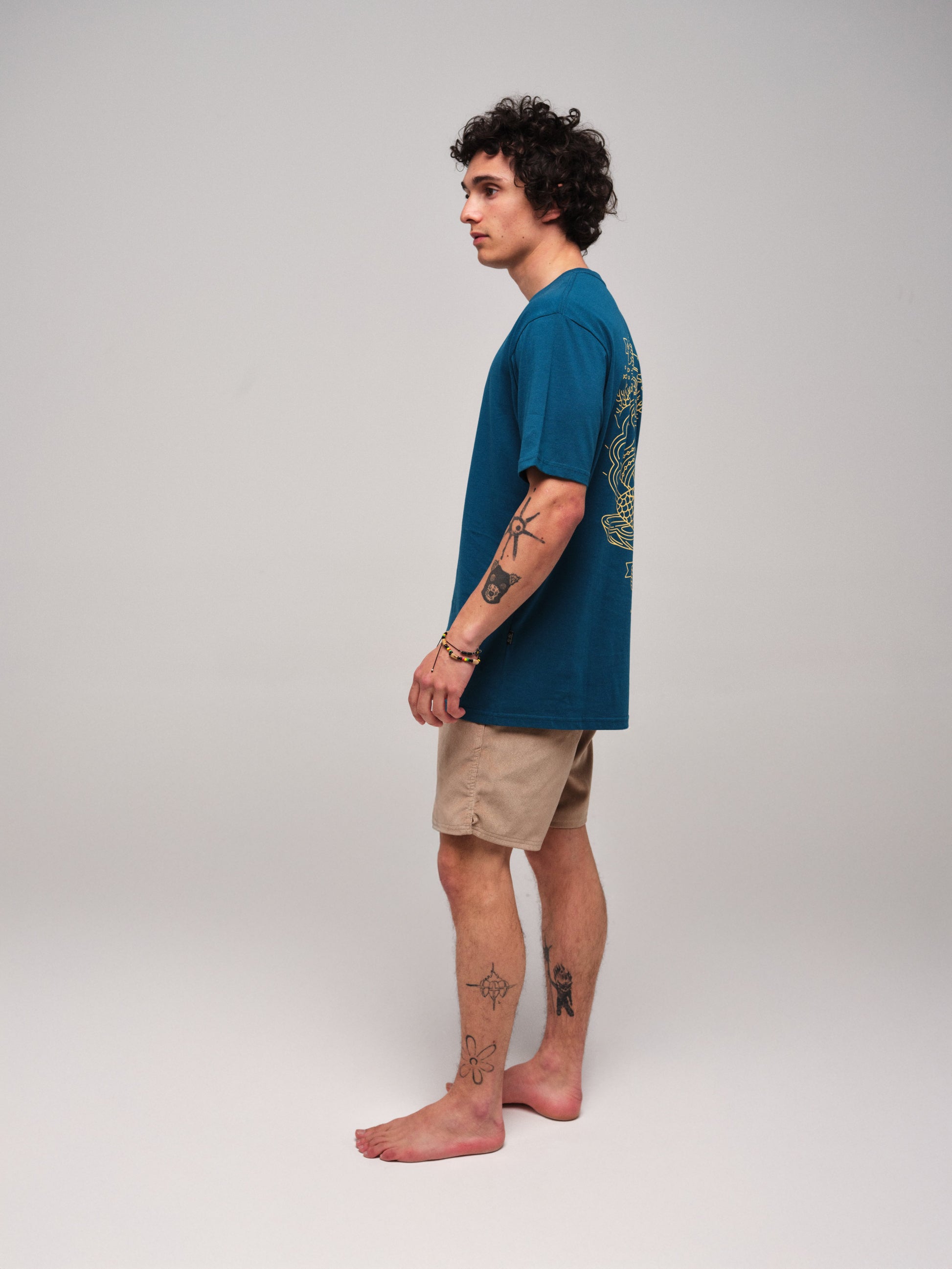 Camiseta - Compostella - Azul Coral L