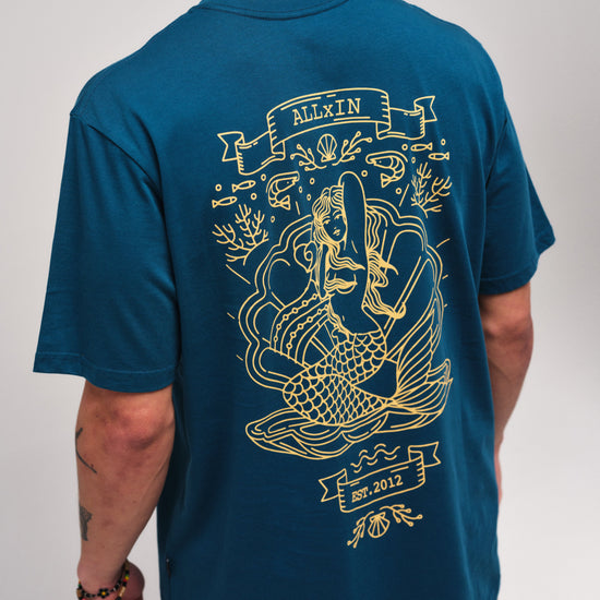 Camiseta - Compostella - Azul Coral L
