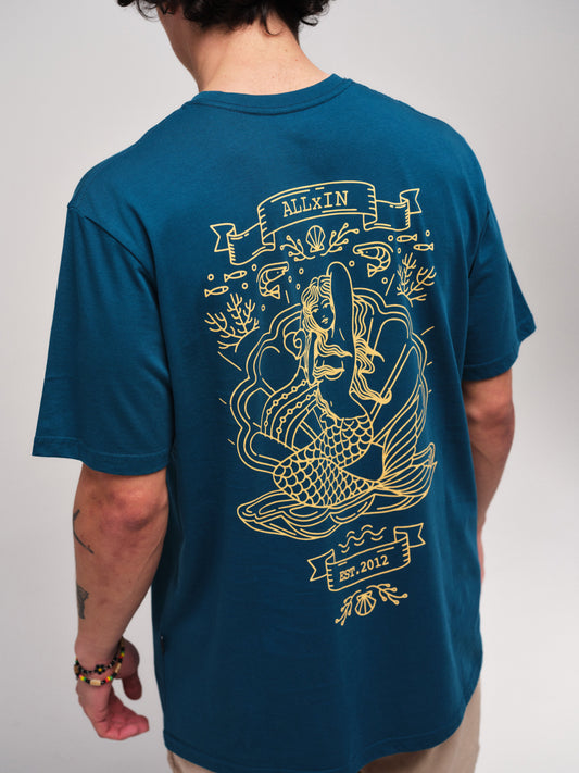 Camiseta - Compostella - Azul Coral L