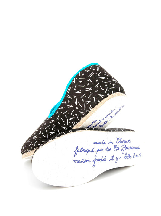 Turquoise Charentaise Slippers