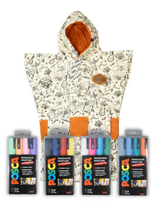 Poncho to color + 4 POSCA - Children - Pirate