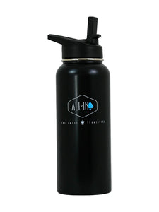 950 ml roestvrijstalen geïsoleerde fles - Zwart