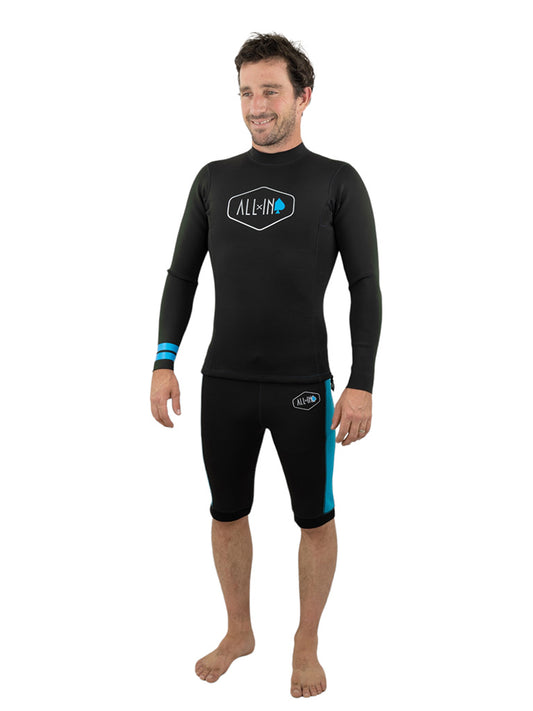 1,5 mm neopreen top met lange mouwen